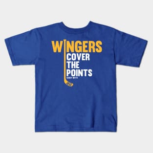 Wingers Cover The Points Hockey Kids T-Shirt